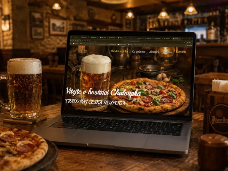 Ukázka realizace webu pro Hostinec Chaloupka